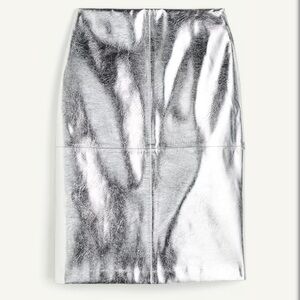 Holiday Silver Pencil Skirt